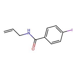 N-allyl-4-iodobenzamide structure