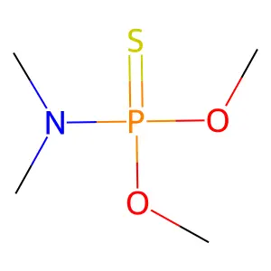 O,O-Dimethyl N,N-dimethylphosphoramidothioate structure