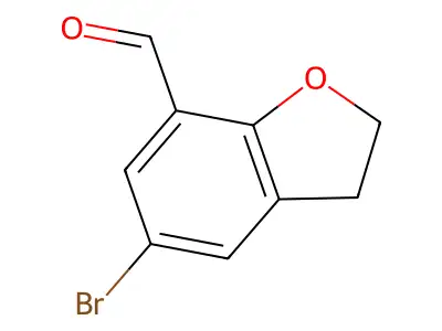 5-Bromo-2,3-dihydrobenzo[b]furan-7-carbaldehyde structure