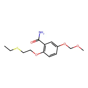 Benzamide, 5-(methoxymethoxy)-2-(2-(ethylthio)ethoxy)- structure