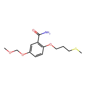 Benzamide, 5-(methoxymethoxy)-2-(3-(methylthio)propoxy)- structure