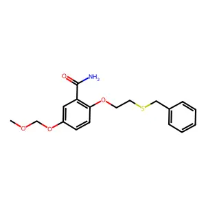 Benzamide, 2-(2-(benzylthio)ethoxy)-5-(methoxymethoxy)- structure