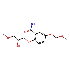 2-(2-Hydroxy-3-methoxypropoxy)-5-(methoxymethoxy)benzene-1-carboximidic acid structure