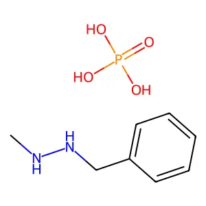 Hydrazine, 1-methyl-2-(phenylmethyl)-, phosphate structure