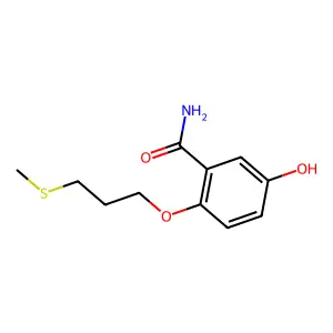 Benzamide, 5-hydroxy-2-(3-(methylthio)propoxy)- structure