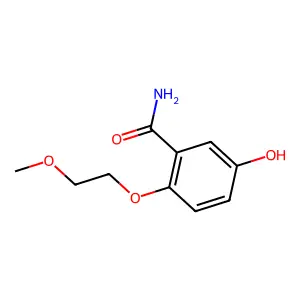 Benzamide, 5-hydroxy-2-(2-methoxyethoxy)- structure