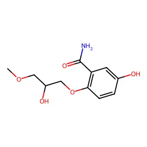 Benzamide, 5-hydroxy-2-(2-hydroxy-3-methoxypropoxy)- structure