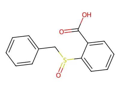 2-(Benzylsulfinyl)benzoic acid structure