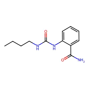 2-(Butylcarbamoylamino)benzamide structure