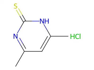 4,6-dimethyl-1H-pyrimidine-2-thione hydrochloride structure