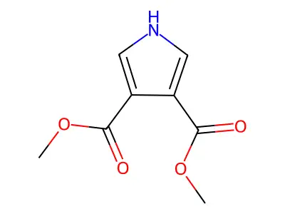 3,4-dimethyl 1H-pyrrole-3,4-dicarboxylate structure