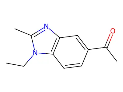 1-(1-Ethyl-2-methylbenzimidazol-5-yl)ethanone structure