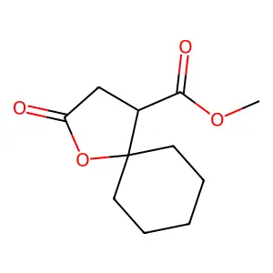 1-Oxaspiro(4.5)decane-4-carboxylic acid, 2-oxo-, methyl ester structure