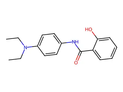N-[4-(diethylamino)phenyl]-2-hydroxybenzamide structure