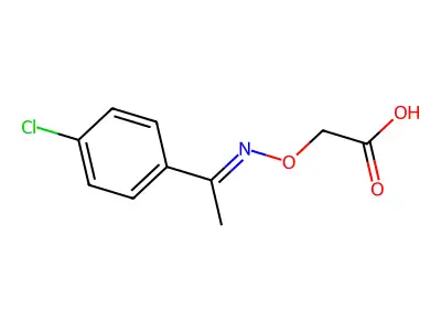 2-[1-(4-chlorophenyl)ethylideneamino]oxyacetic Acid structure