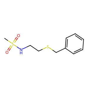 N-[2-(benzylsulfanyl)ethyl]methanesulfonamide structure