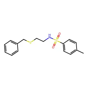 N-(2-benzylsulfanylethyl)-4-methylbenzenesulfonamide structure
