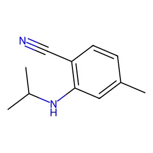 2-异丙氨基-4-甲基苯甲腈 structure