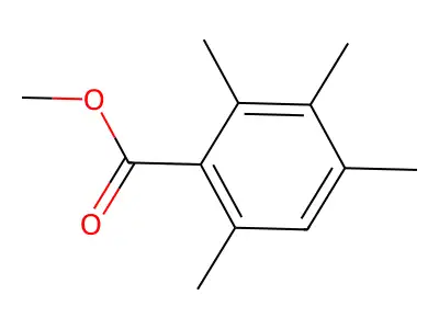 Methyl 2,3,4,6-tetramethylbenzoate structure