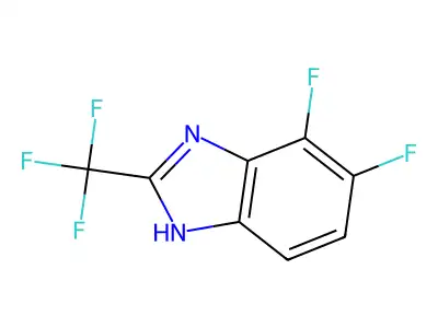 4,5-difluoro-2-(trifluoromethyl)-1H-benzimidazole structure