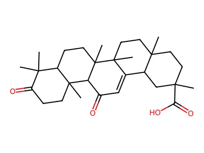 3-oxoglycyrrhetinic acid structure