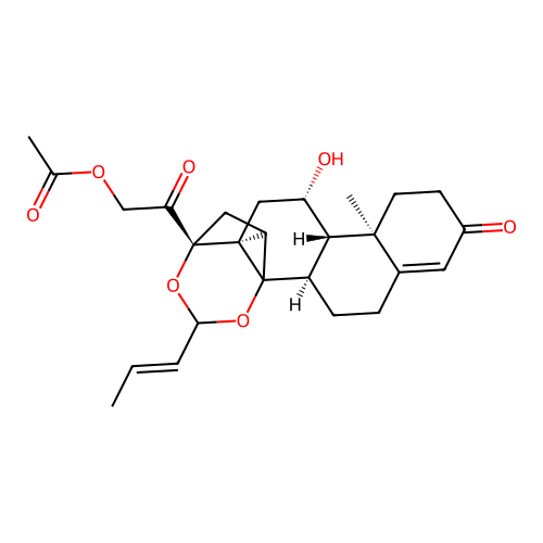 Nicocortonide acetate structure