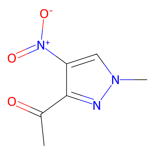 1-(1-methyl-4-nitro-1H-pyrazol-3-yl)ethanone structure