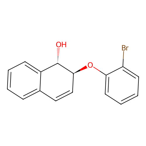(1s,2s)-2-(2-Bromophenoxy)-1,2,-dihydro-naphthalen-1-ol structure