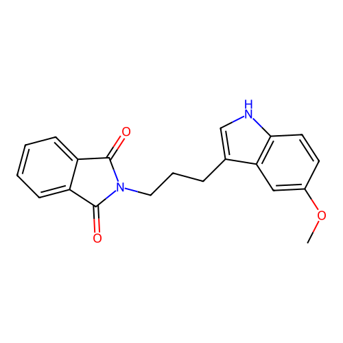 2-[3-(5-Methoxy-1H-indol-3-yl)-propyl]-isoindole-1,3-dione structure