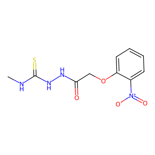 N-Methyl-2-((2-nitrophenoxy)acetyl)hydrazinecarbothioamide structure