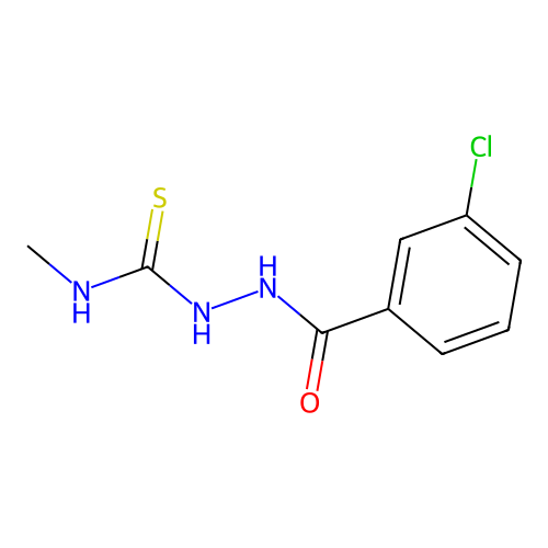2-(3-Chlorobenzoyl)-N-methylhydrazinecarbothioamide structure