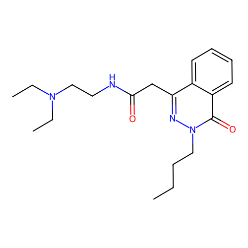 2-(3-butyl-4-oxo-3,4-dihydrophthalazin-1-yl)-N-(2-(diethylamino)ethyl)acetamide structure