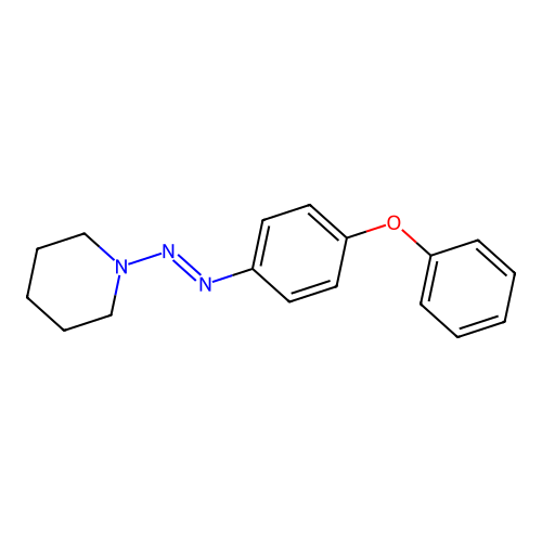(4-Phenoxyphenyl)piperidyldiazene structure