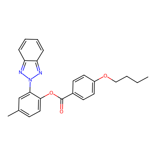 2-(2H-Benzotriazol-2-yl)-p-tolyl 4-butoxybenzoate structure