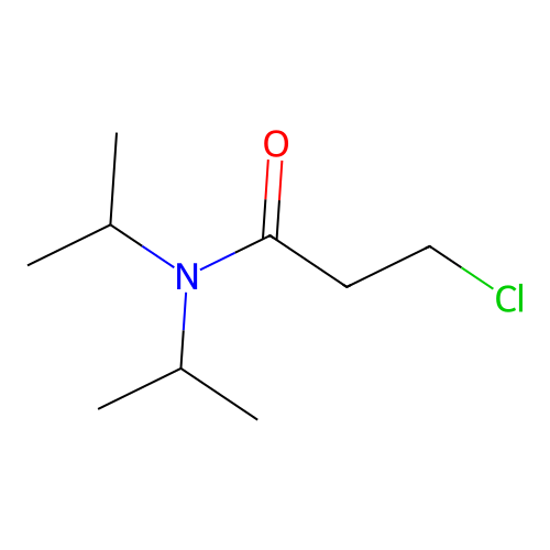 3-chloro-N,N-di(propan-2-yl)propanamide structure
