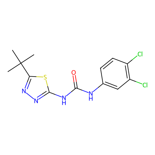 1-(5-Tert-butyl-1,3,4-thiadiazol-2-yl)-3-(3,4-dichlorophenyl)urea structure