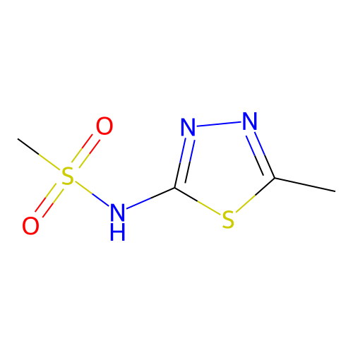 N-(5-methyl-1,3,4-thiadiazol-2-yl)methanesulfonamide structure
