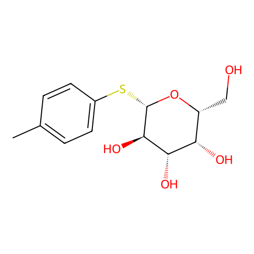 4-METHYLPHENYLTHIO-BETA-D-GALACTOPYRANOSIDE structure