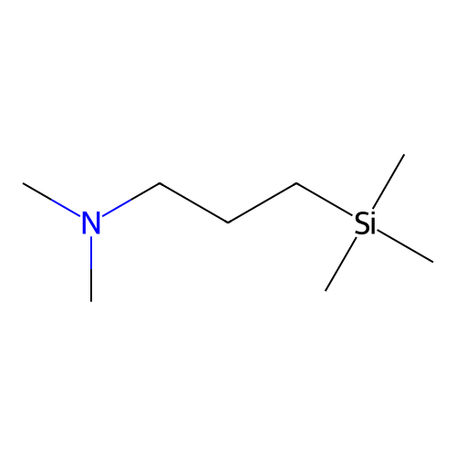(CH3)3Si(CH2)3N(CH3)2 structure