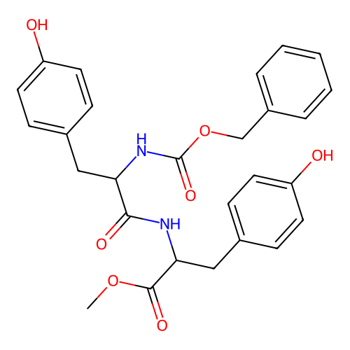 Cbz-DL-Tyr-DL-Tyr-OMe structure