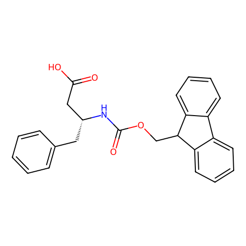 (3R)-3-({[(9H-Fluoren-9-yl)methoxy]carbonyl}amino)-4-phenylbutanoic acid structure