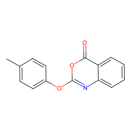 4H-3,1-Benzoxazin-4-one, 2-(4-methylphenoxy)- structure