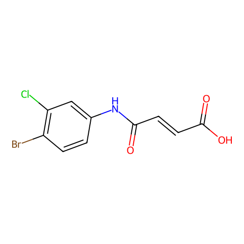 4-(4-Bromo-3-chloroanilino)-4-oxobut-2-enoic acid structure