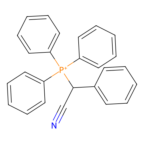 Phenyl(triphenylphosphoranyl)acetonitrile structure