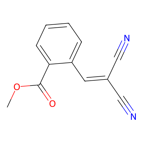 Methyl 2-(2,2-dicyanoethenyl)benzoate structure