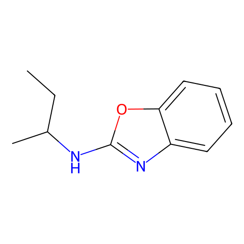 Benzoxazole, 2-(sec-butylamino)- structure