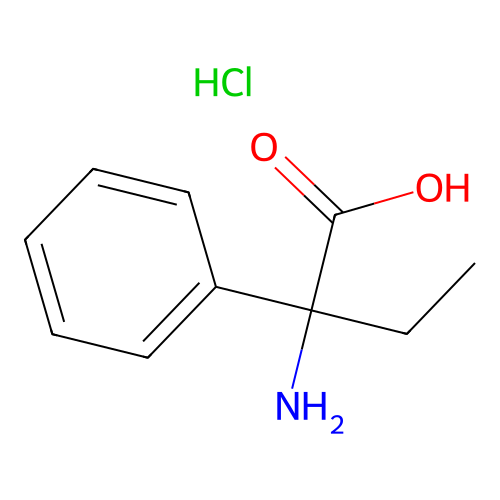 2-Amino-2-phenylbutyric acid hydrochloride structure