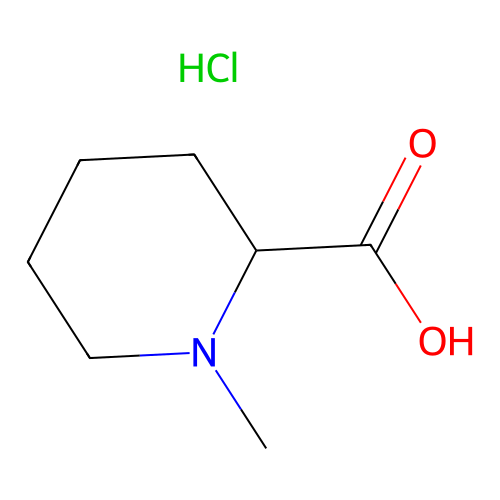 1-Methylpiperidine-2-carboxylic acid hydrochloride structure