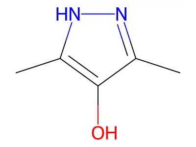 3,5-dimethyl-1H-pyrazol-4-ol structure