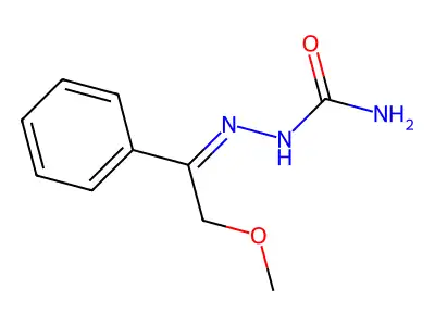 Hydrazinecarboxamide,2-(2-methoxy-1-phenylethylidene)- structure